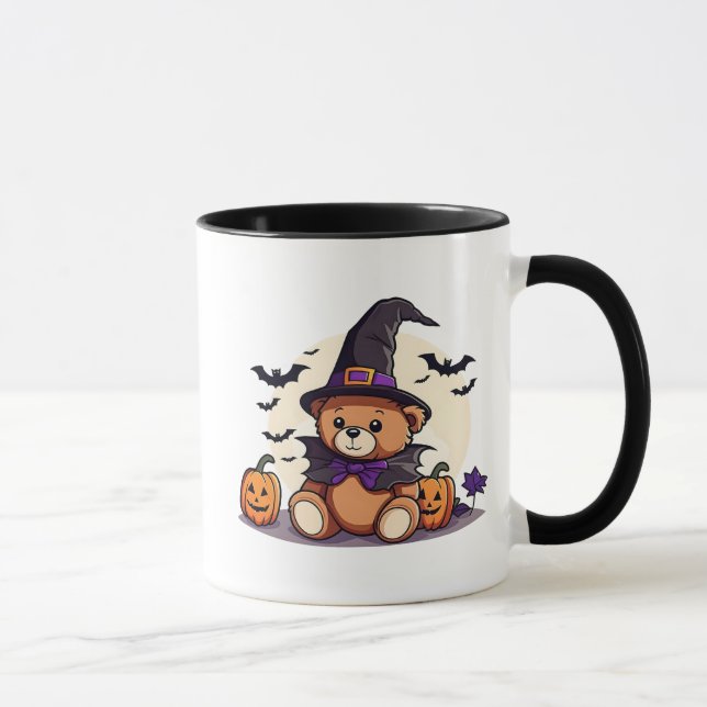 Niedlich Teddy Halloween Tasse (Rechts)