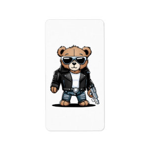 Niedlich Teddy Memes Adressaufkleber