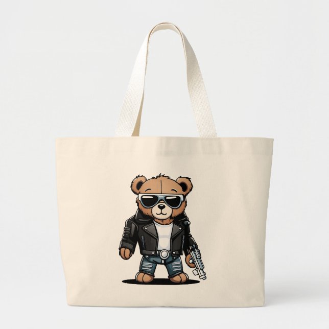 Niedlich Teddy Memes Jumbo Stoffbeutel (Vorne)