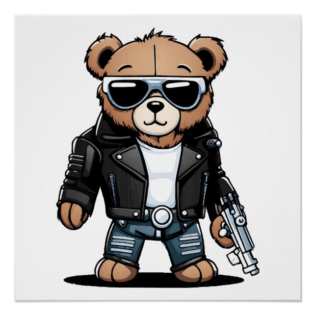 Niedlich Teddy Memes Poster (Vorderseite)