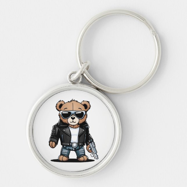 Niedlich Teddy Memes Schlüsselanhänger (Vorne)