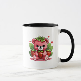 Niedlich Teddy Strawberry Tasse