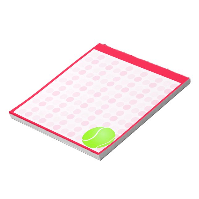 Niedlich Tennis Ball Notizblock (Rotiert)