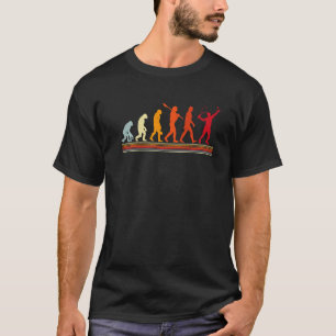 Niedlich Tennis Player Evolution Retro Vintage Far T-Shirt