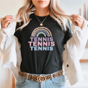 Niedlich Tennis Rainbow T - Shirt