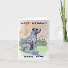 Niedlich Terrier Dog Birthday Karte