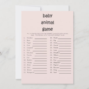 Niedlich Text Baby Shooter Baby Degame Pink Einladung