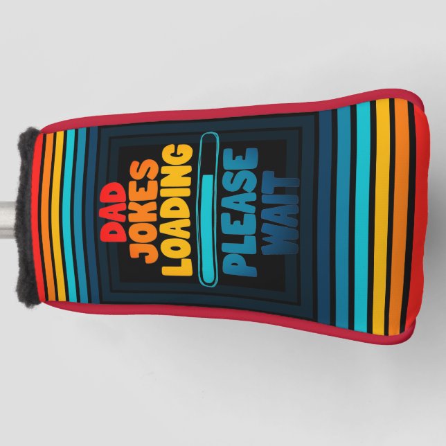 Niedlich Text Design Vater Join Loading Bitte wart Golf Headcover (Vorderseite)