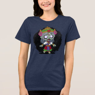 Niedlich Thai Zombie Tri-Blend Shirt