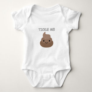 Niedlich Tickle Me Kacke Emoji Baby Strampler