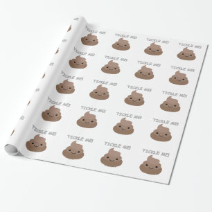 Niedlich Tickle Me Kacke Emoji Geschenkpapier