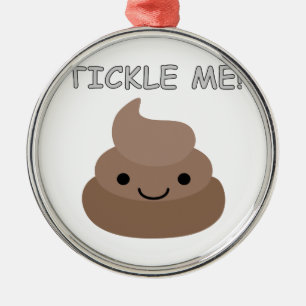 Niedlich Tickle Me Kacke Emoji Ornament Aus Metall