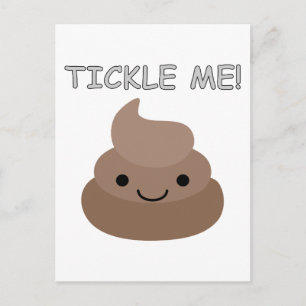 Niedlich Tickle Me Kacke Emoji Postkarte