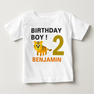Niedlich Tiger 2. Geburtstagsparty Baby T-shirt