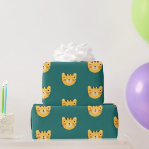Niedlich Tiger Birthday Geschenkpapier