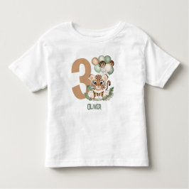 Niedlich Tiger Cub Wild One Boy Birthday Kleinkind T-shirt