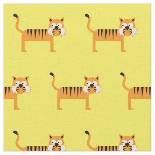 Niedlich Tiger Kid Baby Kinderzimmer Gelbe Katze Stoff