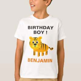 Niedlich Tiger Kindergeburtstag Party T-Shirt