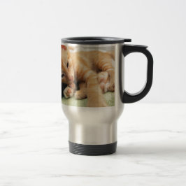Niedlich Tiger Stripe Kitten Reisebecher