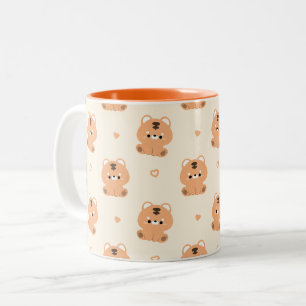 Niedlich Tiger Zweifarbige Tasse