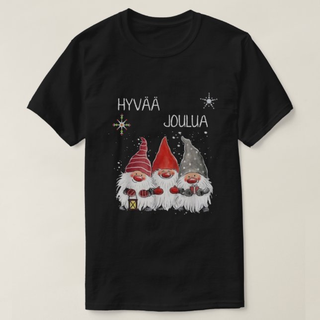 NIEDLICH TONTTU HYVAA JOULUA FINNISH T-Shirt (Design vorne)