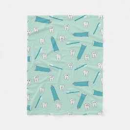 Niedlich Tooth Aquamarin Minze Zahnpasta Zahnbürst Fleecedecke