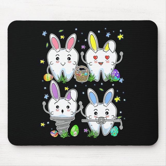 Niedlich Tooth Dental Squad Dental Assistant Oster Mousepad (Vorne)