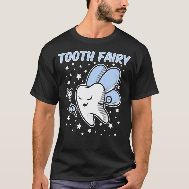 Niedlich Tooth Fairy Halloween Kostüm Dentalassist T-Shirt (Vorderseite)