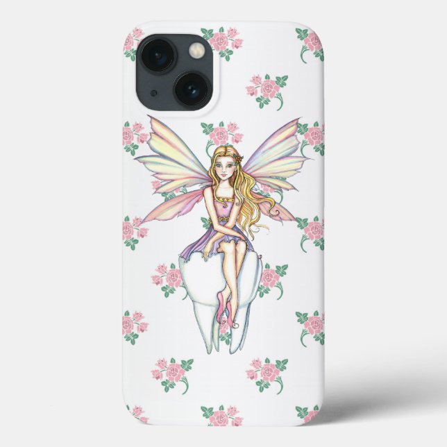 Niedlich Tooth Fairy und Blume Girly iPhone 5 Fall Case-Mate iPhone Hülle (Rückseite)