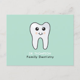 Niedlich Tooth Family Dentities Business Feiertagspostkarte