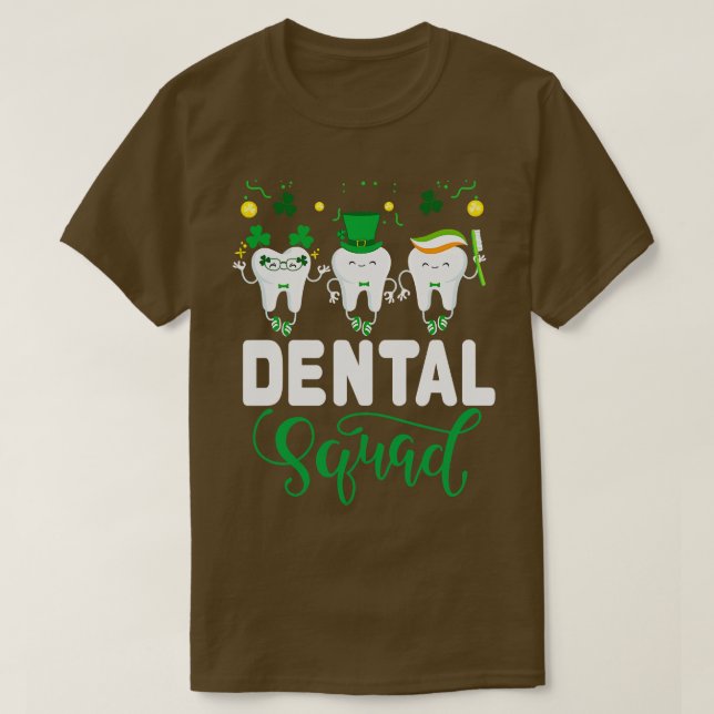 Niedlich Tooth Leprechaun Hat Dental Squad St Patr T-Shirt (Design vorne)