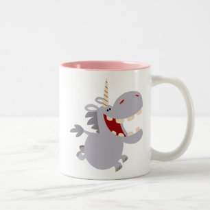 Niedlich Toothy Cartoon Unicorn Tasse
