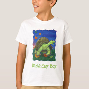 Niedlich Tortoise Birthday Boy T - Shirt
