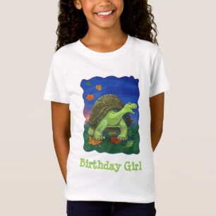 Niedlich Tortoise Birthday Girl T - Shirt