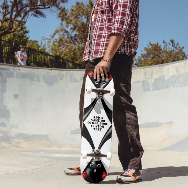 Niedlich Tough Bunny Boxer Rabbit Skateboard (Außenbereich 2)