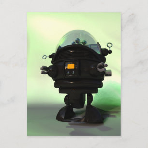 Niedlich Toy Planet Robot Postcard Postkarte
