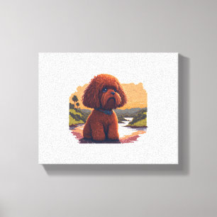 Niedlich Toy Poodle Leinwanddruck