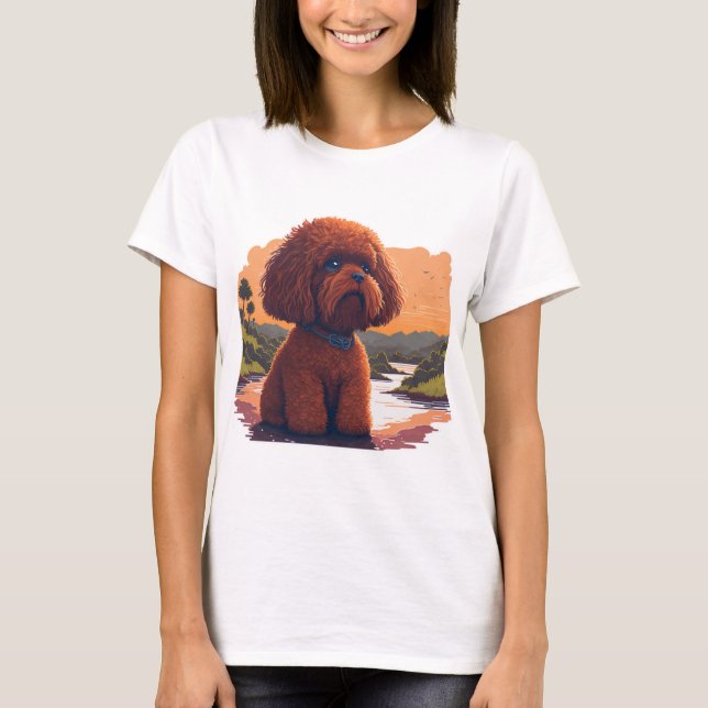Niedlich Toy Poodle T-Shirt (Vorderseite)