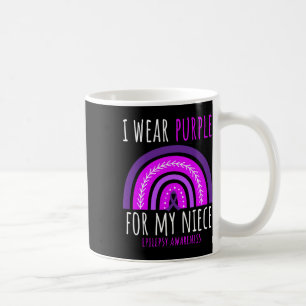 Niedlich trage ich Lila Niece Epilepsy Awareness R Kaffeetasse