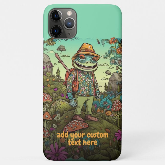 Niedlich Traveller Frosch Wildblume - kundenspezif Case-Mate iPhone Hülle (Rückseite)