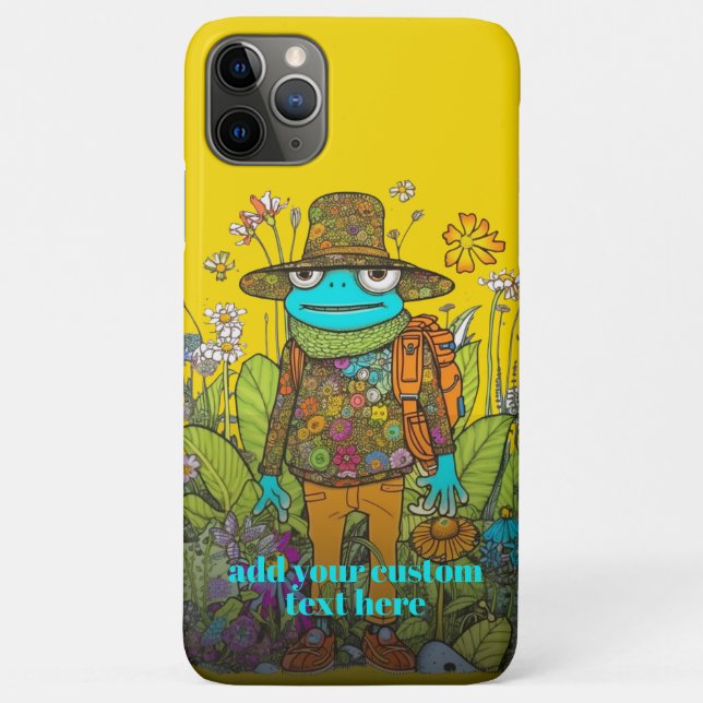 Niedlich Traveller Frosch Wildblume - kundenspezif Case-Mate iPhone Hülle (Rückseite)