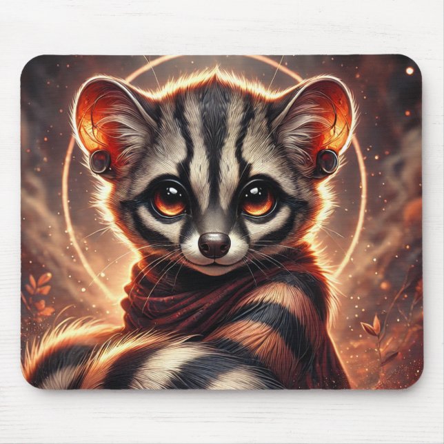 Niedlich Trendy African Civet | Anime Mousepad (Vorne)