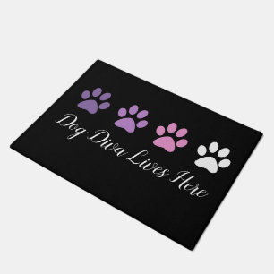 Niedlich Trendy Funny Dog Diva Willkommensmattel Fußmatte