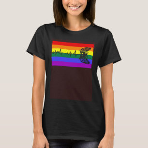 Niedlich Trendy Gamer Liebe LGBTQ Gay Pride Flag Q T-Shirt
