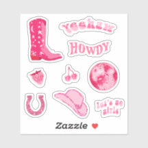 Niedlich Trendy Girly Pink Cowgirl 70er Ästhetisch
