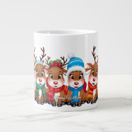 Niedlich Trendy Moderne Moderne Funny Frohe Weihna Jumbo-Tasse