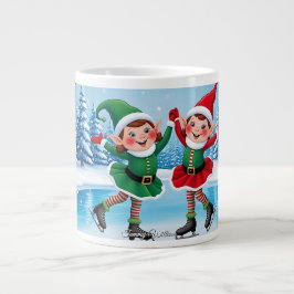 Niedlich Trendy Moderne Moderne Funny Frohe Weihna Jumbo-Tasse