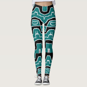 Niedlich trendy multicolor "Ratti_Creative_Arts" L Leggings