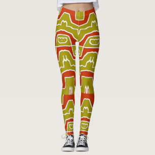 Niedlich trendy multicolor "Ratti_Creative_Arts" L Leggings