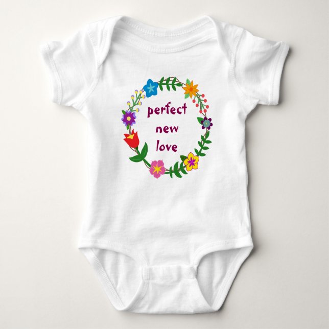 Niedlich Trendy Perfect New Liebe Baby Bodysuit Bl Baby Strampler (Vorderseite)